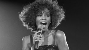 UNITED KINGDOM - MAY 05: WEMBLEY ARENA Photo of Whitney HOUSTON, Whitney Houston performing on stage (Photo by David ...