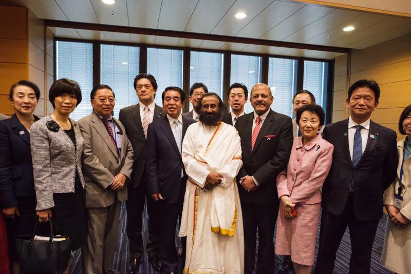 At inauguration of Yoga Club at Japanese Parliament.