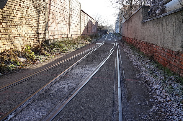 Liepzig photos: Trams, steam locomotive, posters and graffiti, Germany, December 2016