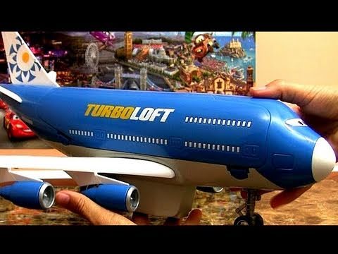 Cars 2 Turbo Loft Plane Everett Jumbo Jet Airplane Transporter Disney Aviões Review by Blucollection