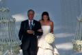 Erica Baxter walks down the aisle for her wedding to James Packer in 2007.