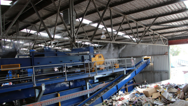 Waste processing involves some major logistics. 