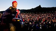 GALLIPOLI, TURKEY - APRIL 25:  A large crowd attends the dawn ceremony to mark the 90th anniversary of the landing of ...