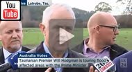 ABC News 24 - Malcolm Turnbull won't answer as to why he rejected Bill Shorten's offer to visit Tasmanian communities impacted by extreme weather and flooding..