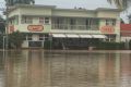 The Fitzroy Hotel is continuing its tradition of trading through natural disasters as floodwaters rise in Rockhampton.