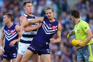 Brad Hardie says commentators need to stop trying to shove Nat Fyfe to another club.