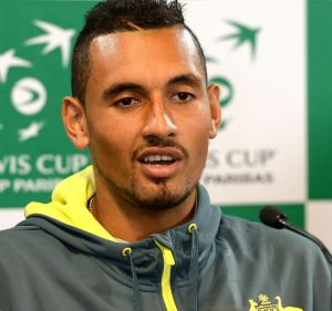 Making waves on and off the court: Nick Kyrgios.