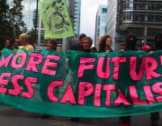 Climate protesters: 'more future, less capitalism'