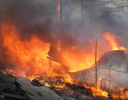 Shack Fire in the Kennedy Road settlement, Durban