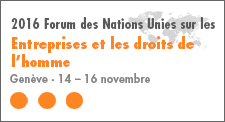  Forum sur les entreprises et les droits de l'homme