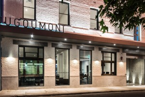 The Hougoumont Hotel, Fremantle stands behind the renovated facade of the former Duke of York Hotel.