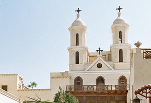 Saint Virgin Mary's Coptic Orthodox Church also known as the Hanging Church (El Muallaqa), Cairo. It is one of the oldest churches in Egypt.