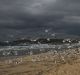 SMH Storm clouds looming at Maroubra Beach, generic weather, seagulls, birds 12th April 2016 photo by Louise Kennerley