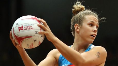 Dropped the ball: The NSW Swifts have had a rocky start to their Super Neetball campaign, with just one win so far.