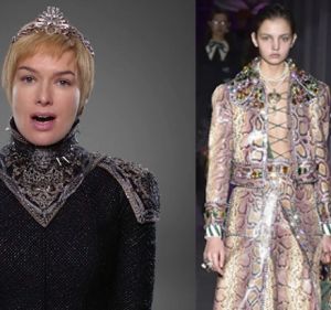 Cersei and Gucci's Alessandro Michele have something in common - a thing for embellished shoulders.