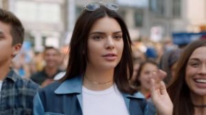 Kendall Jenner leads the resistance in the Pepsi ad. 