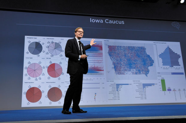 Alexander Nix, the CEO of Cambridge Analytica, which did data analysis and message targeting for the Trump campaign, New York City, September 2016