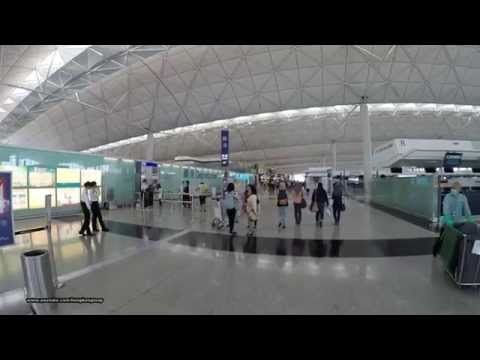 【香港國際機場】Hong Kong International Airport - Walking inside Terminal 1 & 2