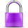 Purple padlock