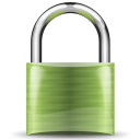 Green padlock