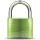 Green padlock