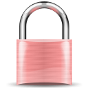 Pink padlock