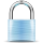 Blue padlock