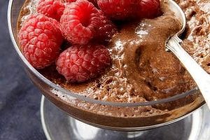 Rich and luscious ... Caroline Velik's chocolate mousse.