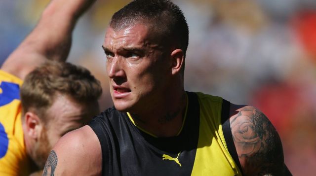 Dustin Martin starred again for Richmond in the round three match against the Eagles.