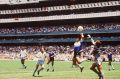 Hand of God: Diego Maradona sent the ball into the back of the net.