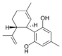 Chemical structure of cannabidiorcol.