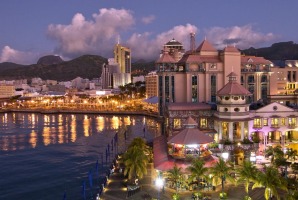 Port Louis – Night view, Mauritius.