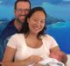 Naomi Facey with husband Neil Bolton and baby Emilia