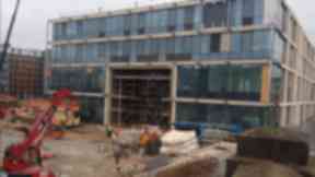 Boroughmuir High School under construction.