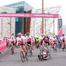 Get set, go: Competitors start their journey at Titanic Belfast