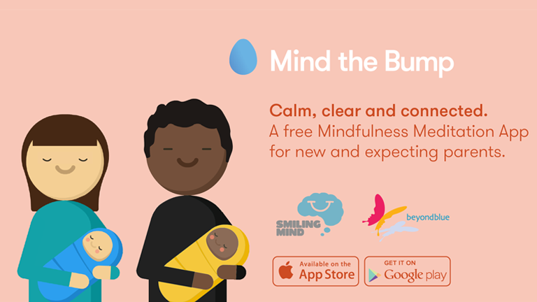 Mind the Bump. A free Mindfulness Meditation app for new and expecting parents