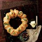 Pull-Apart Cheese Scone Christmas Wreath