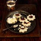 Shortbread Stars with Mincemeat and Orange Brandy Butter