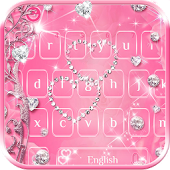 Rose diamond keyboard theme