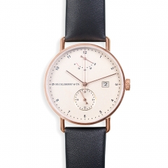 Atticus Watch with Black Strap