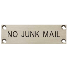 No Junk Mail Sign