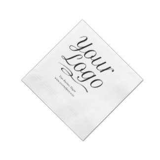 Custom Paper Napkins with Logo & Promotional Text