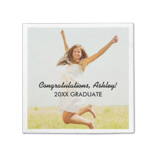 Personalized Photo Napkins | Congratulations