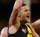 Ruckman in disguise: Richmond's Shaun Grigg against Collingwood.