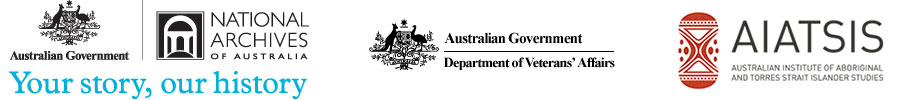 NAA, DVA, AIATSIS logos