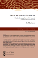 Gender and generation in native title cover