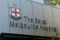 Police were called to the Royal Melbourne Hospital to rescue a staff member on Monday night.