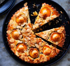 Stone-fruit simnel cake.