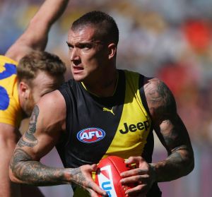 Dustin Martin starred again for Richmond in the round three match against the Eagles.