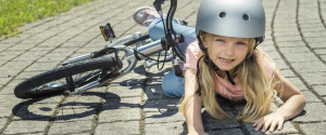 Teenager Falling Bicycle